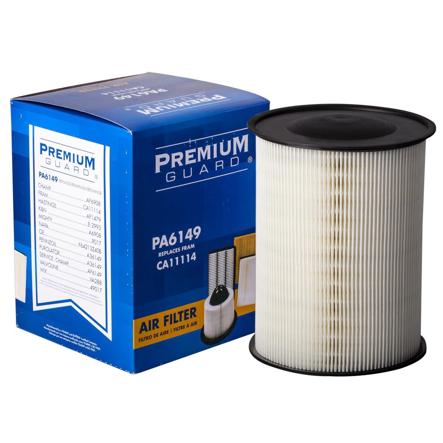PG Engine Air Filter PA6149 | Fits 2012-2018 Ford Focus, 2013-2019 Escape, 2015-2019 Lincoln MKC, 2014-2016 Ford Transit Connect