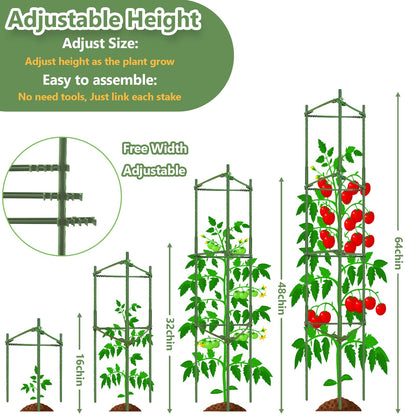 Fabulas Tomato Cages - Garden Plant Stakes Support 3Pack48