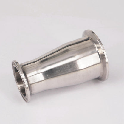 Maslin 2" Tri Clamp Turn to 1.5" Tri Clamp Reducer 304 Stainless Steel Sanitary Pipe Fitting Connector for Homebrew