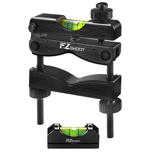 EZshoot Scope Leveling Kit with High-Precision Bubble Leveling System, Magnetic Universal Leveling Tool, Compact Storage Case for Equipment and Maintenance (Black)