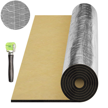 Storystore 394 (10 mm) mil 10.8 sqft Heat Sound Deadening Insulation Mat, Car Sound Deadening Material, Sound Deading Material for Cars (39"(W) x 40"(L) x 3/8"(T))