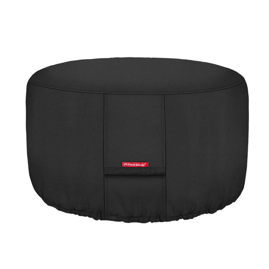 Porch Shield Fire Pit Cover - Waterproof 600D Heavy Duty Round Patio Fire Bowl Cover Black - 32 inch