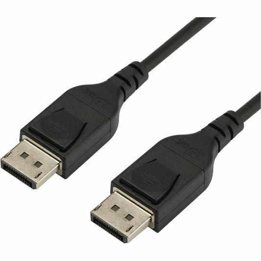 StarTech.com 2m VESA Certified DisplayPort 1.4 Cable - 8K 60Hz HBR3 HDR - 6ft Super UHD DisplayPort to DisplayPort Monitor Cord - Ultra HD 4K 120Hz DP 1.4 Slim Video Cable M/M DP Connector (DP14MM2M)