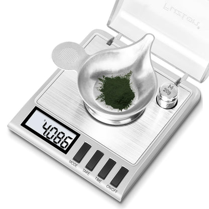 Fuzion Milligram Scale, 50g/0.001g Digital Milligram Scale with Calibration Weights, Jewelry and Gem Scale, Mg Scale for Powder Medicine, Reloading, Includes Scoop, Powder Pan and Tweezers