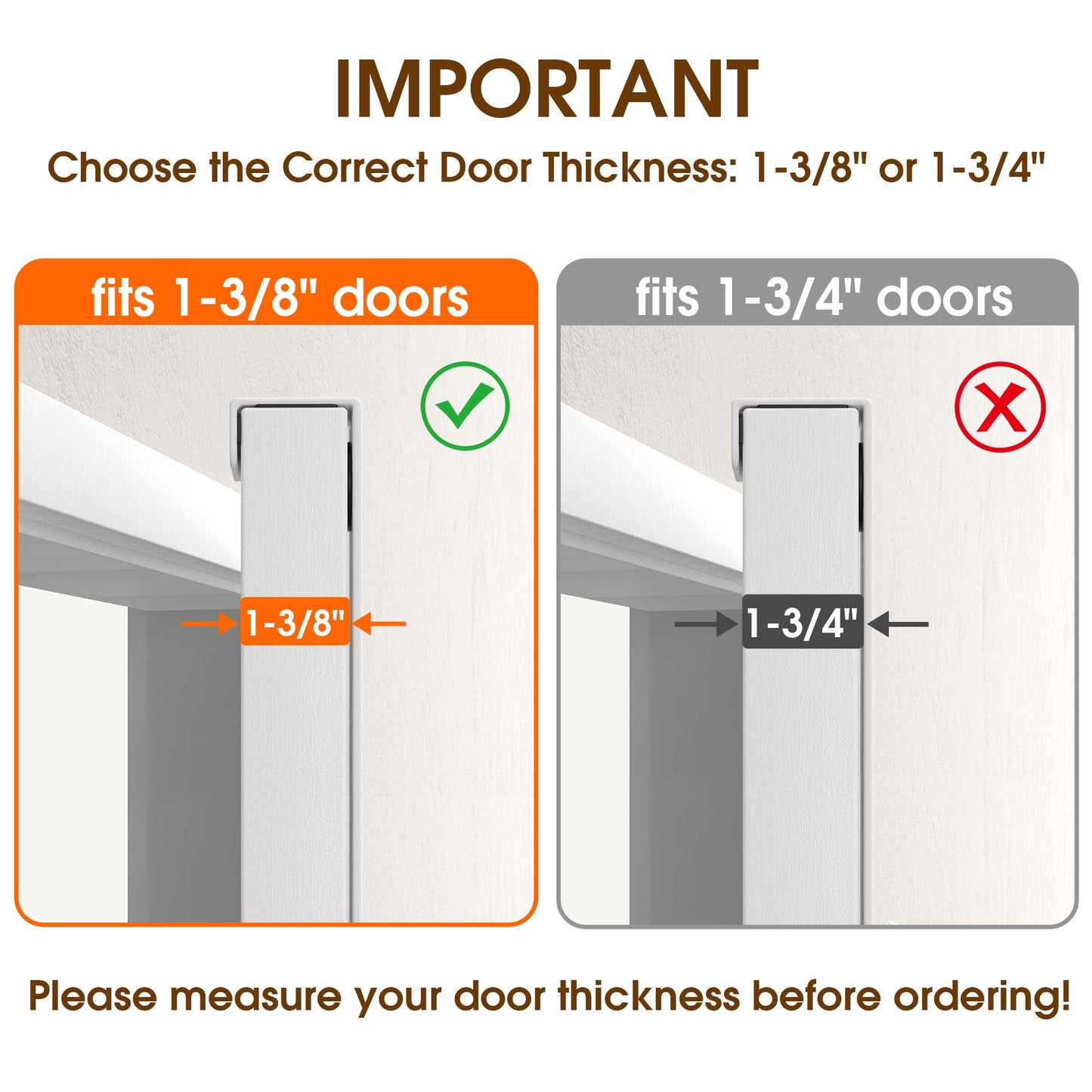 KitchLife Long Over Door Hooks with 15.75" Extended Arms, Fits Standard 1 3/8" Thick Doors, Thickened 1 Pack Double-Hanger with 12 Hooks, Glossy White - Bathroom Bedroom Towel Rack Organization