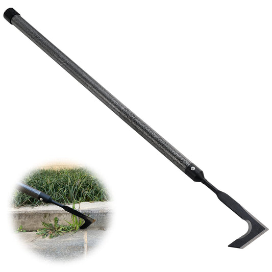 Crack Weeder,60 Inch Long Manual Crevice Weeding Tool Weed Puller for Sidewalk Paver Deck Boards Weed Removal, Heavy Duty Gardening Tool