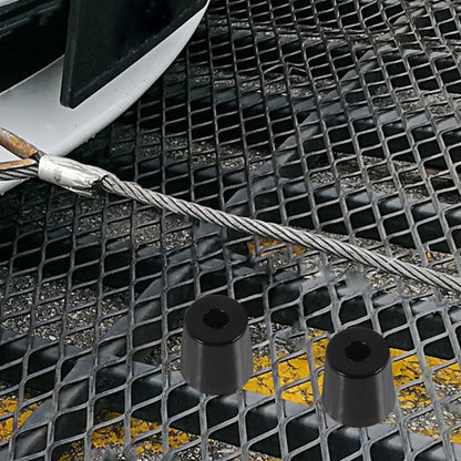 iplusmile Trailer Door Bumper 1.96In Rubber Ramp Stop with Isolation Washers for Truck Cargo Trailer Door Protection 4-Pack Durable Cone-Shaped Ramp Accessory