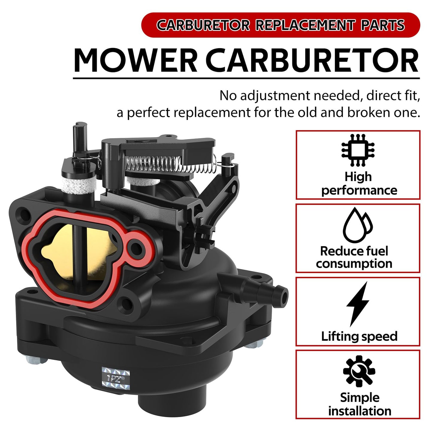 1PZ B56-YM5 799584 Carburetor Carb Replacement for 594058 594057 592361 594529 TB110 TB200 P702 09P702 103M02 550EX 625EX 675EX 725EXI lc121p 163cc Lawn Mower