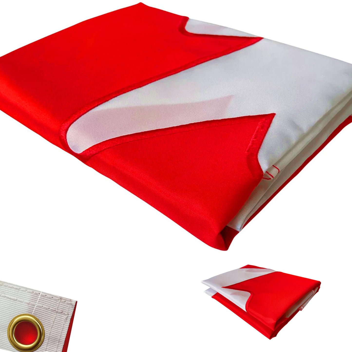 Canadian Flag 3X6 FT 250D Large Canada Flags Outdoor Indoor, Official Proportion 1:2 Embroidered Maple Leaf Durable Oxford Nylon Heavy Duty luxury Canadian National Flag Home Garden Yard 36X72 inch