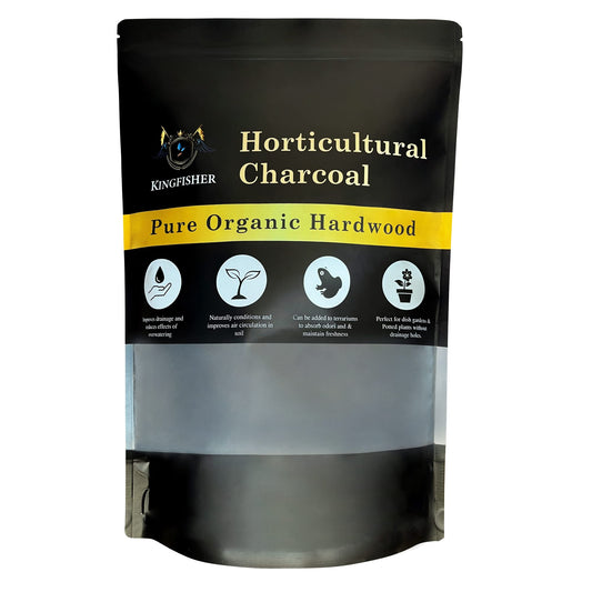 Organic Horticultural Charcoal & Terrarium Charcoal | Charcoal for Plants | Pure Hardwood Charcoal for Planting and Gardening | Organic Canadian Maple Biochar (4 Quart)
