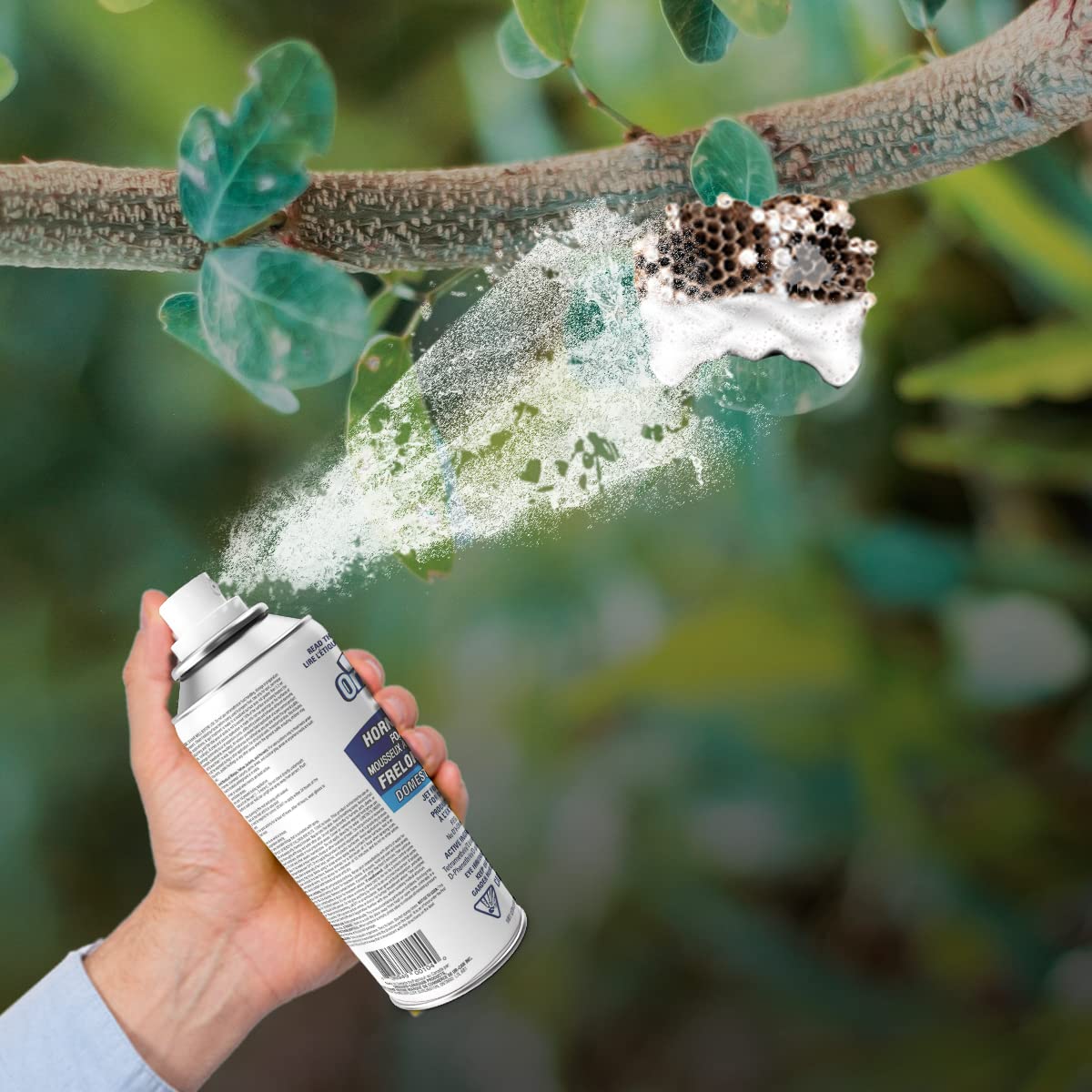 OnGuard Hornet & Wasp Foaming Spray 400g | Control of Exposed Nests of Wasps, Yellowjackets, and Hornets | Ready to Use