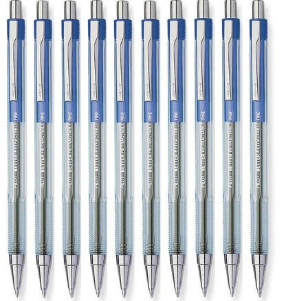 Pilot Better Retractable Ballpoint Pens, Blue color rollerball Fine Point, 10-COUNT