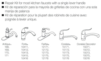 Kohler GP30420 O-Ring Seal Kit for Kitchen Faucets with Bearings, O-Rings and Lube