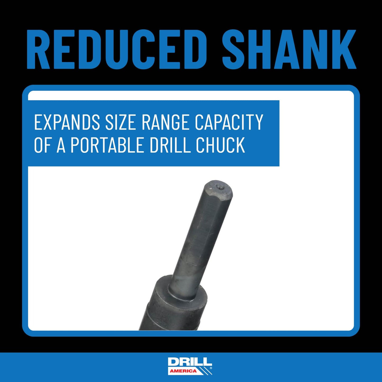 Drill America POU Series 1/2" NPT Tap and Drill Set, 1/2" Carbon Steel NPT Tap and 23/32" HSS Drill Bit w/ 1/2" Shank in Plastic Case