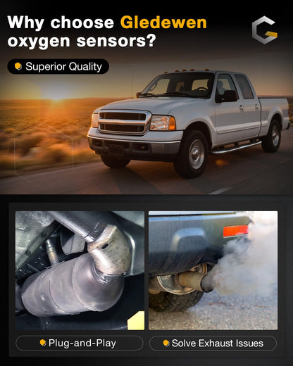 Oxygen Sensor Upstream Downstream O2 Sensor | Replacement for Ford F150 F250 Ranger Expedition Explorer Escape, for Mazda Tribute, Lincoln & More | Replace# 15717, 15716, 15664, ZZC318861