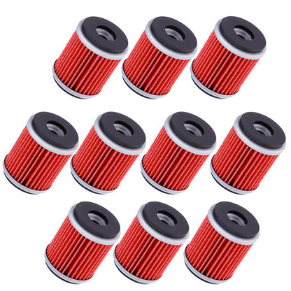 Vkinman 10Pcs 1S4-E3440-00 HF140 Oil Filters, Replacement for Yamaha YFZ450R 2009-2024 YZ450F WR250F WR450F 2009-2025, Replaces 38B-E3440-00 5D3-13440-00
