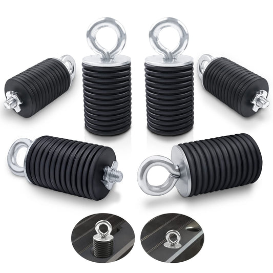StarknightMT Ranger Tie Down Anchors,UTV Lock and Ride 2" Bed Anchor Compatible with Polaris General Ranger 500 570 1000 XP 900 800 700 with 1-7/16" Hole(6 Pcs,Black)