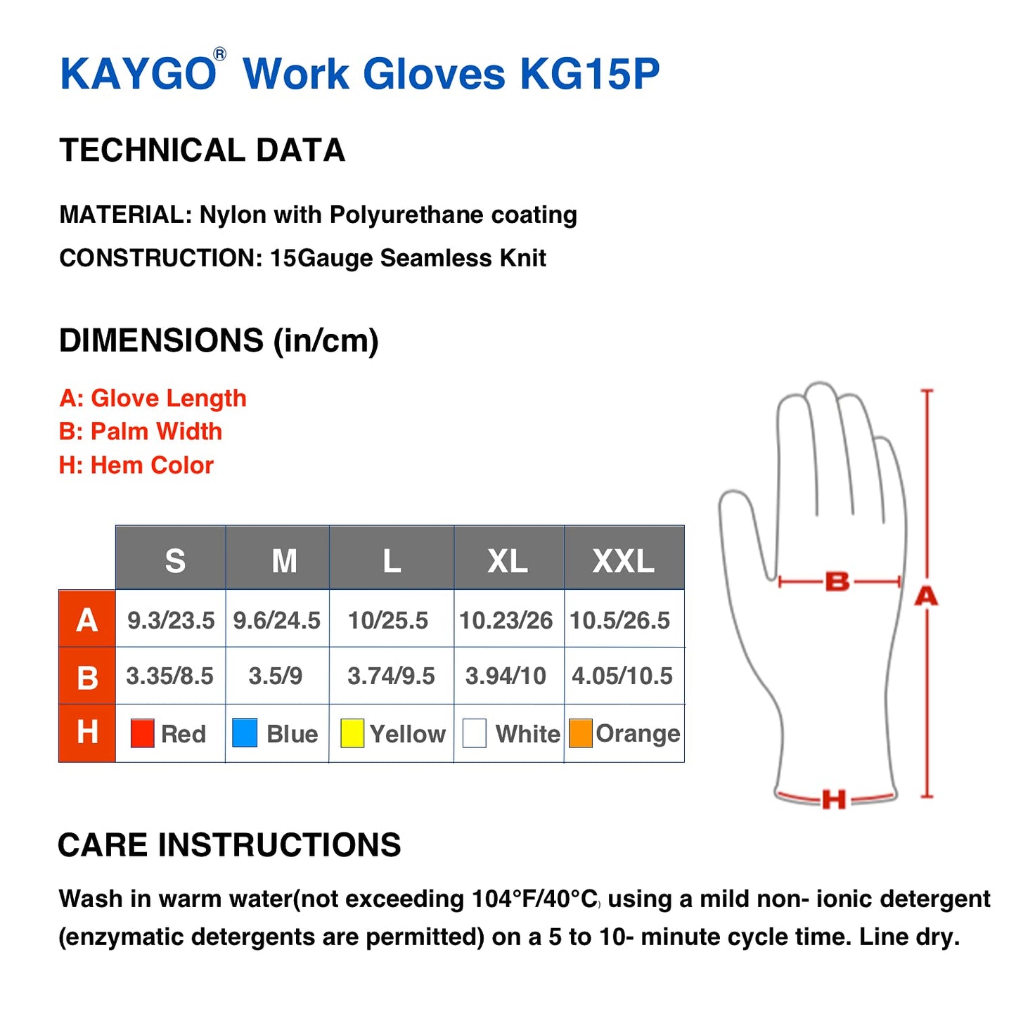 KAYGO 12 Pairs PU Coated Safety Work Gloves,KG15P for Men and Women, with Breathable & Dexterous, Comfortable Nylon Liner, Ideal for DIY, Assembly, Warehouse, Light Duty Work (M, Black)