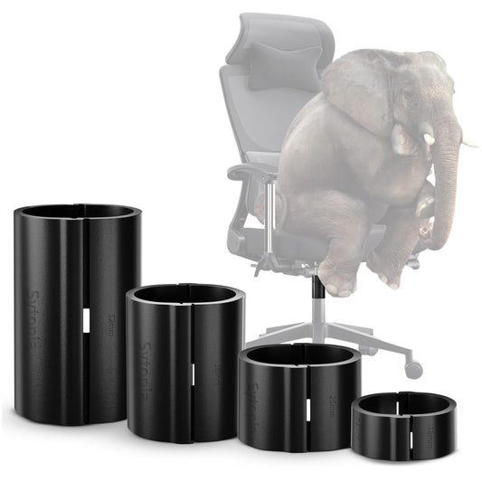 Fix Sinking Office Chair, 4 Pieces Plastic Clamps for Stop Sinking, Office Chair Cylinder Replacement, Hydraulic Cylinder Stops, No Hydraulic Lift or Tools Required, Easy to Install, Universal Fit
