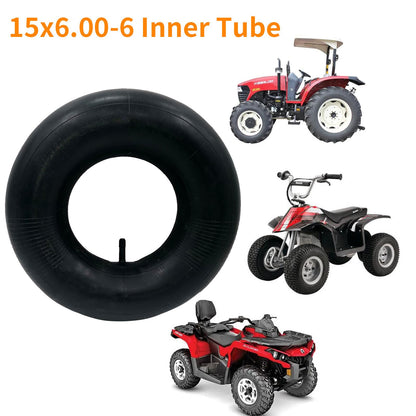 2PCS 15x6.00-6 Inner Tube with TR-13 Valve Stem Replacement for Lawn Mowers, Go Karts, Golf Carts and More
