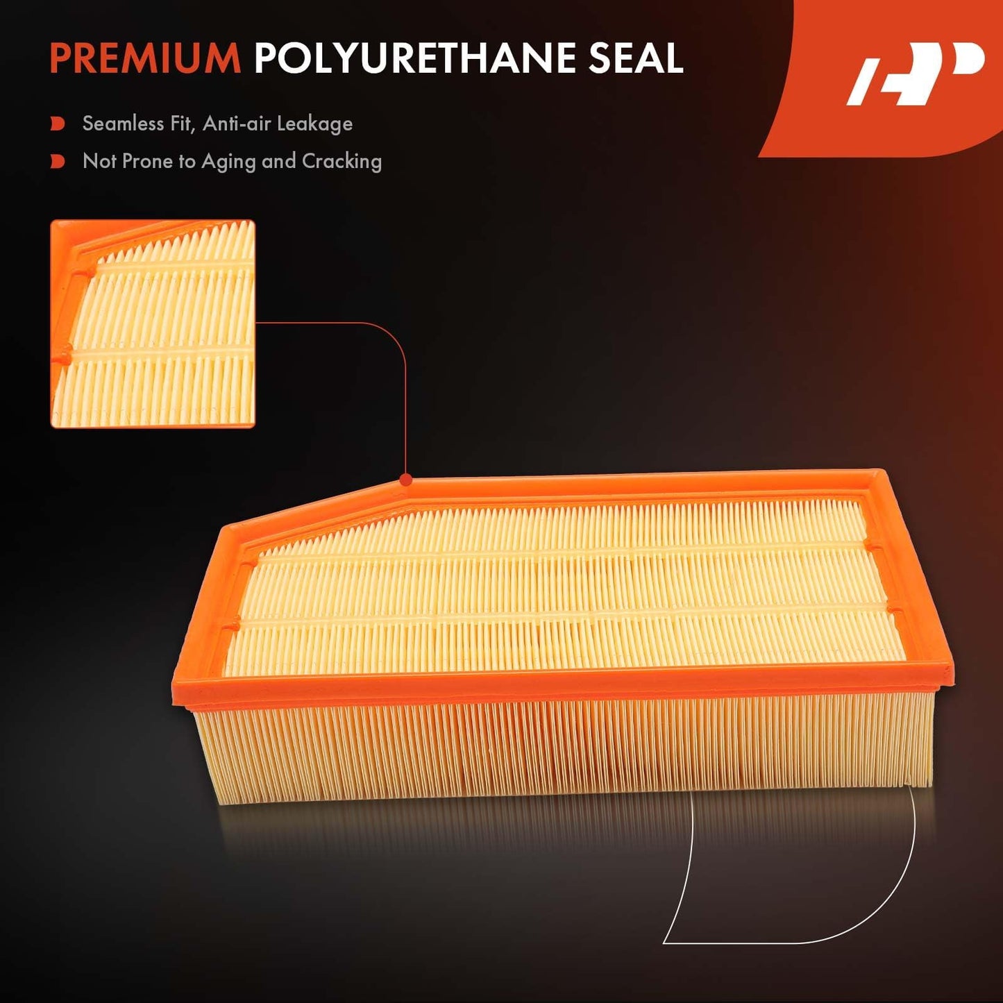 A-Premium Front Engine Air Filter Compatible with Jeep JL Series Wrangler 2018-2023, JT Series Gladiator 2020-2023, 2.0L 3.6L, Replace# XA11675