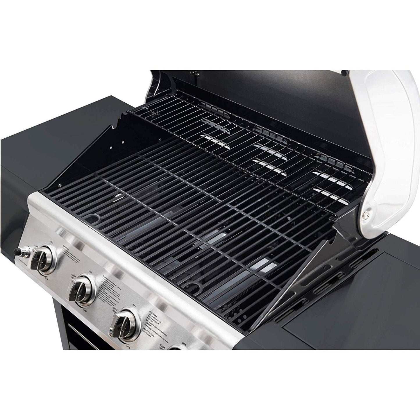 BBQSAVIOR PP87 Porcelain Steel Grill Heat Plate Shield, BBQ Heat Tent, Gas Barbecue Replacement Parts for Grill Master 720-0697 Nexgrill 720-0830H 720-0783E Burner Cover 37CM 4-Pack