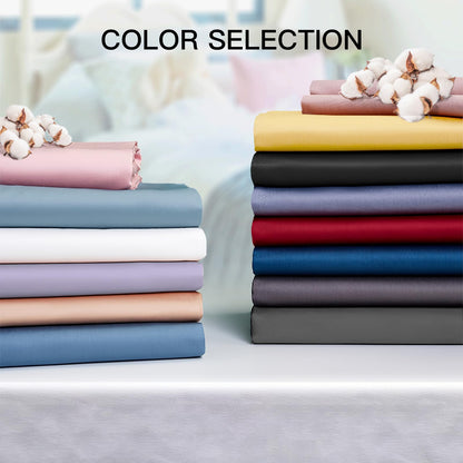 Deep Dream 100% Cotton Pillow Cases Queen Size Set of 2, 600 Thread Count Cotton Queen Pillowcases, White Pillow Cases Set of 2 with Envelop Closure, 20x30 Inches