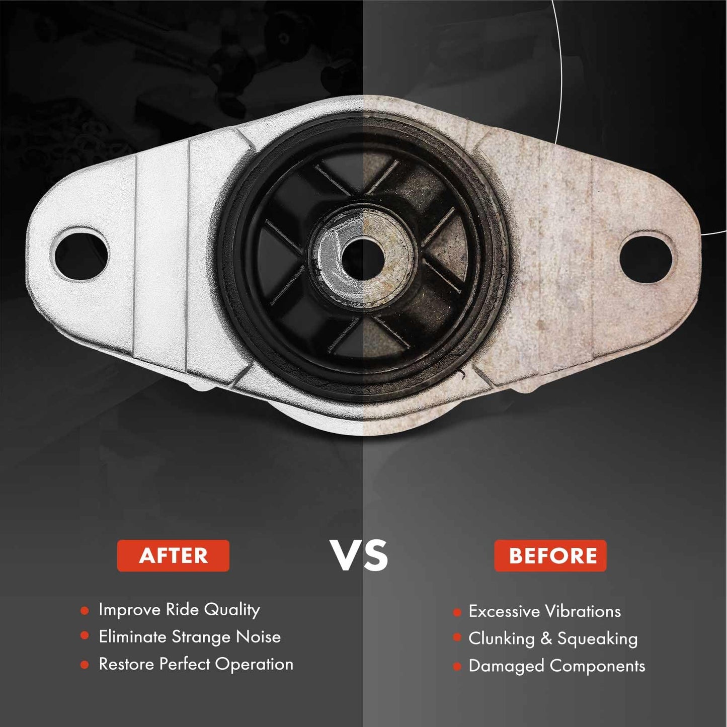 A-Premium Rear Driver or Passenger Suspension Strut Mount Compatible with Mazda 3 2004-2013 3 Sport 2009-2013 5 2006-2010/2012-2014 Volvo C30 2008-2013