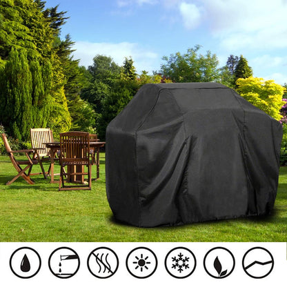 J&C Grill Cover 74inch 420D Outdoor Barbecue Cover Heavy Duty BBQ Burner Cover Waterproof Gas Grill Cover UV Resistant 75inch Extra Large Barbeque Cover for Winter
