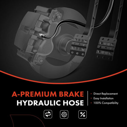 A-Premium Rear Brake Hydraulic Hose Compatible with Mazda 3 2004-2013, 3 Sport 2009-2010 2012
