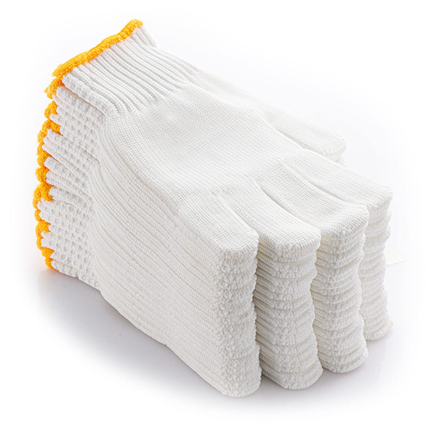 24 Pairs Work Gloves Garden Gloves Men Women White Cotton Safety Glove Liner for BBQ Cooking Industry Warehouse Construction
