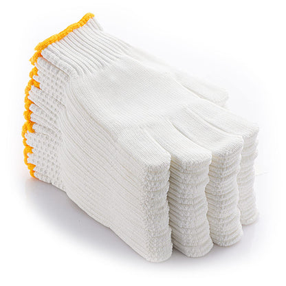 24 Pairs Work Gloves Garden Gloves Men Women White Cotton Safety Glove Liner for BBQ Cooking Industry Warehouse Construction