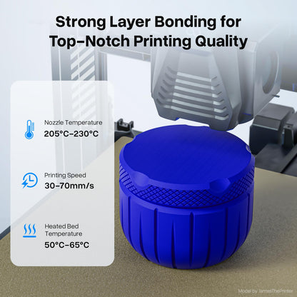 DEEPLEE PLA+ 1.75mm 3D Printer Filament, PLA Plus with Dimensional Accuracy +/- 0.02mm, Higher Strength and Toughness, Neatly Wound, No Clogging, Fits for Most FDM 3D Printers, 1KG Brown