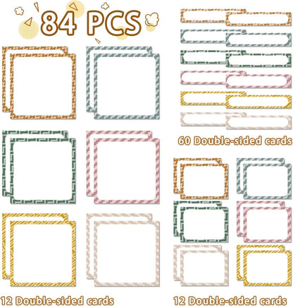 Jercery Small Group Management Pocket Chart with 84 Cards - Classroom Teacher Must Haves Jobs Chart Organizer for Work Display, Essential Furniture for Elementary Preschool Homeschool(Boho Style)