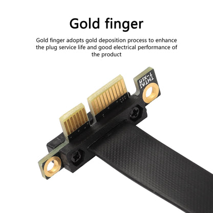 SinLoon PCIE 3.0 Extension Cable,36PIN 1X Extension Cable, 90 Degree PCI Express 1X Extend Card,for 1U,2U Chassis (15cm, Black)