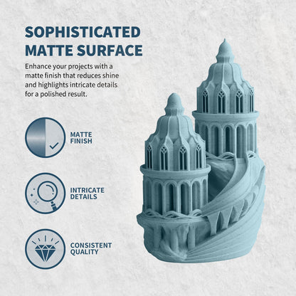OVERTURE Rock PLA Filament 1.75mm, Marble PLA 3D Printer Filament 1kg Spool (2.2lbs), Dimensional Accuracy +/- 0.02 mm, Fit Most FDM Printer (Haze Gray)