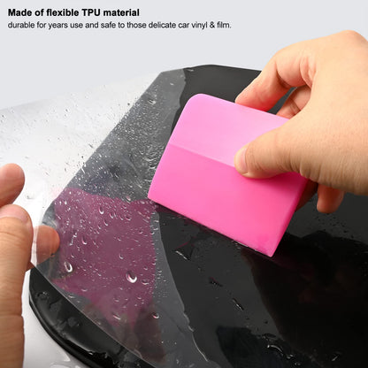 EHDIS 5 in 1 PPF Squeegee, Small Squeegee,Anti-Scratch TPU Rubber Scraper for Car, Soft Silicone Rubber Scraper are Suitable for Vinyl Wrap and Window Tint Tool for Cars