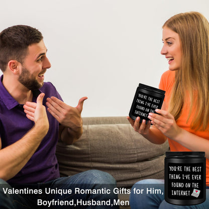 Homsolver Gifts for Men Him, Anniversary Romantic Gifts for Boyfriend Husband, Birthday Thanksgiving Christmas Valentines Day Presents for Boyfriend Best Friends Men, Scented Candles for Him