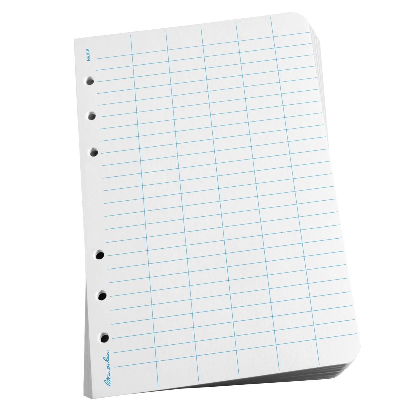Rite in The Rain All-Weather Loose Leaf Paper, 4 5/8" x 7", 32# White, Level Pattern, 100 Sheet Pack (No. 312)
