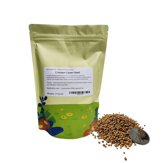 Crimson Clover Seeds 1 LB for Canada Lawn (1 Pound)