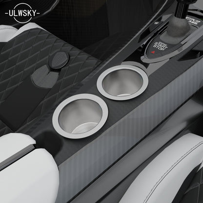 4Pcs Drop-in Cup Holder,304 Stainless Steel Automotive Cup Holders,Silver Poker Table Drink Holder Dining Table Cinema Sofa Yacht Boats Cars Touring RV Car Drop-in Drink Cup Holder