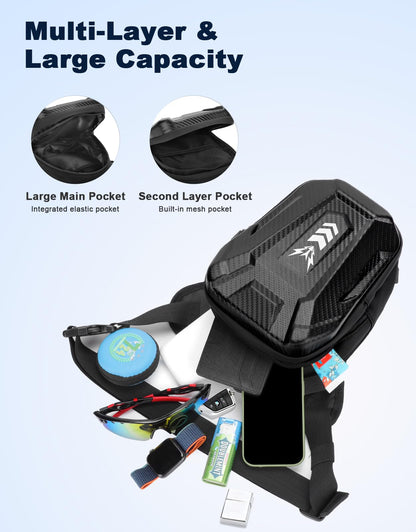 ISEYOU Thigh Bag, Drop Leg Bag for Women Men, Motorcycle Leg Bag with Leg Strap, Expandable Storage Tank Bags for Racing Bike Cycling Horse Riding Hiking Camping Fishing Travel Outdoor