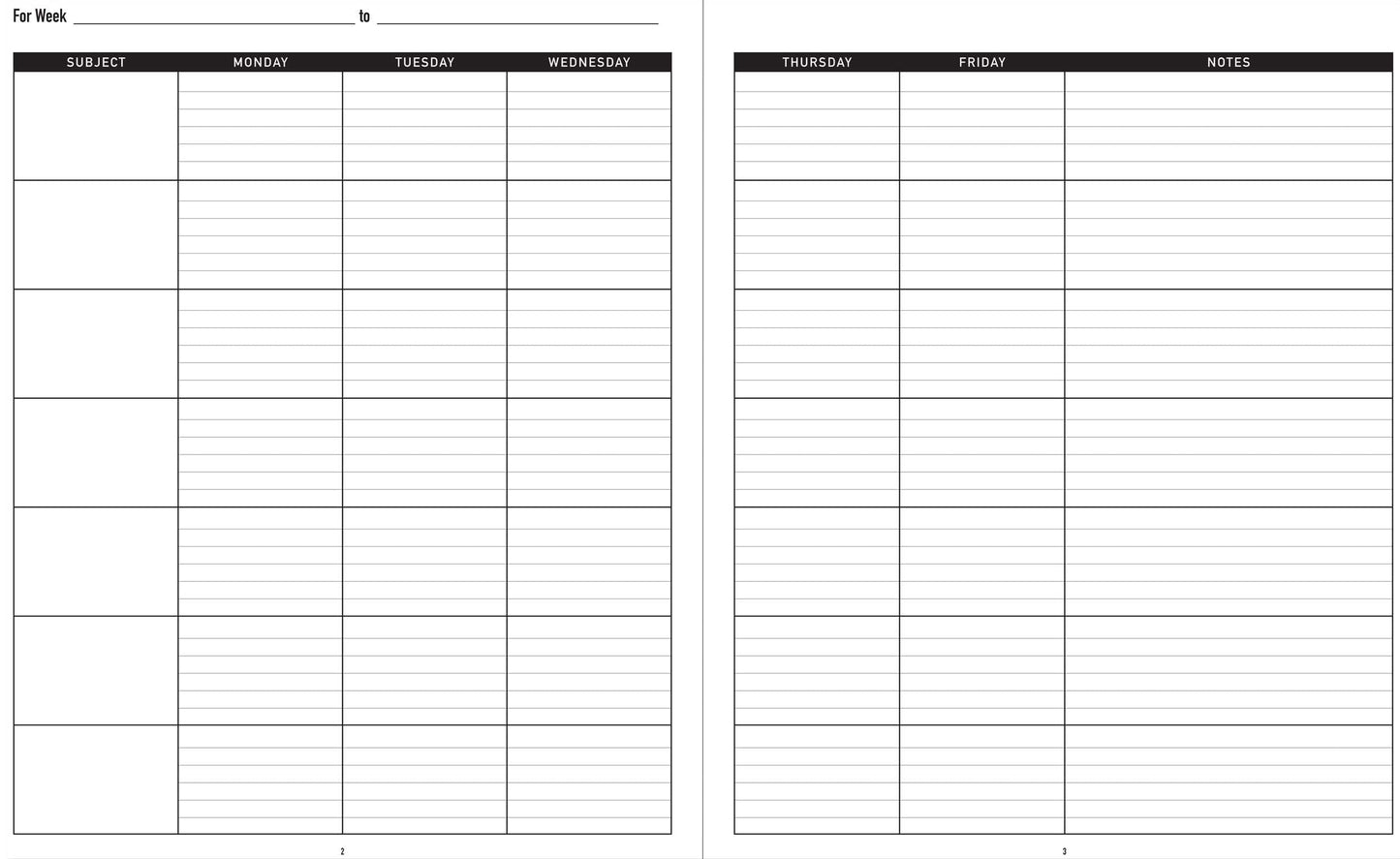 Teacher's Planner (Lesson Planner)