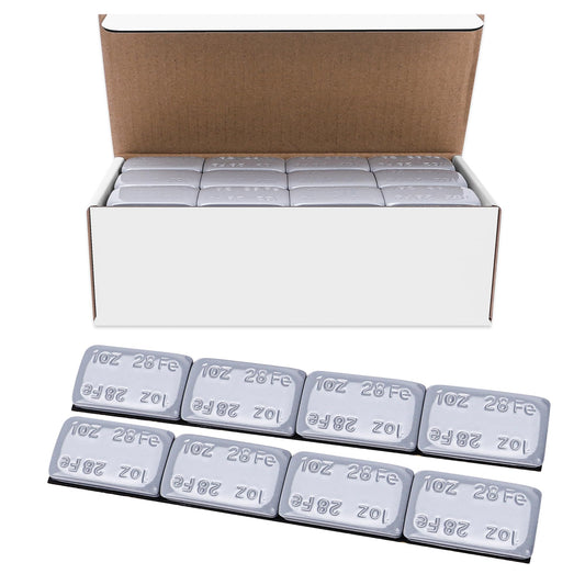 EZISOE 1OZ Adhesive Wheel Weights,1 oz Grey Stick-on Adhesive Tape,A Box of 18 Bars, 4 oz one Piece (72 oz Pack) Stick on Wheel Weights