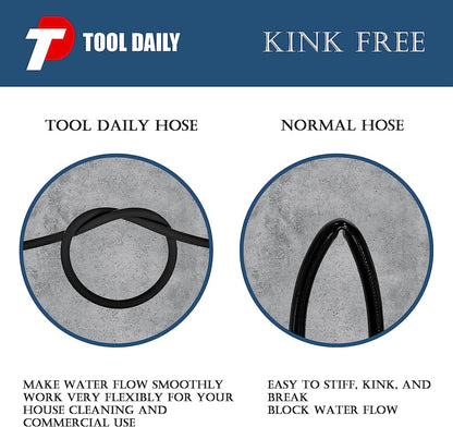 Tool Daily High Pressure Washer Hose, 25 FT X 1/4 Inch, 3600 PSI, M22 14mm, Replacement Power Washer Hose for Most Brands