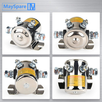 Max 300A Heavy Duty Solenoid Relay Nickel-Plating for Golf Carts,Winch, Marine in Rush 12VDC