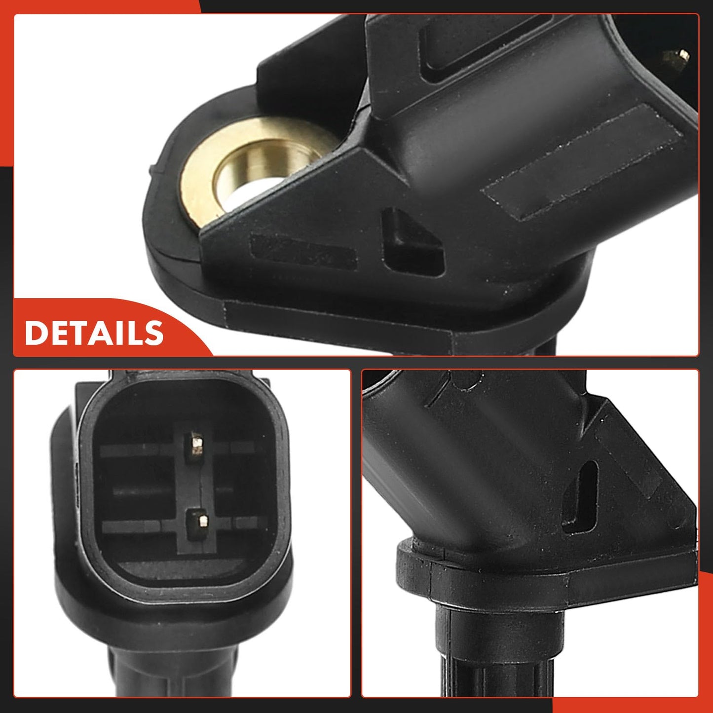 A-Premium 2PC Set Front ABS Wheel Speed Sensors Compatible with Mazda 3 2004-2013, 3 Sport 2011-2013, 5 2006-2010/2012-2015 - Front Driver and Passenger Side, Replace# BP4K43701A