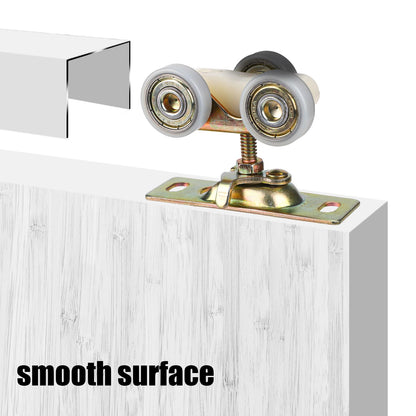 Sliding Pocket Door Hardware Kit, Sliding Door Top Hanger Rollers Wheels for 1-3/8 Inch Thick Doors, Johnson Part 1125 & 1500 Hardware Compatible with 100, 134F, 138F, 2610F Series
