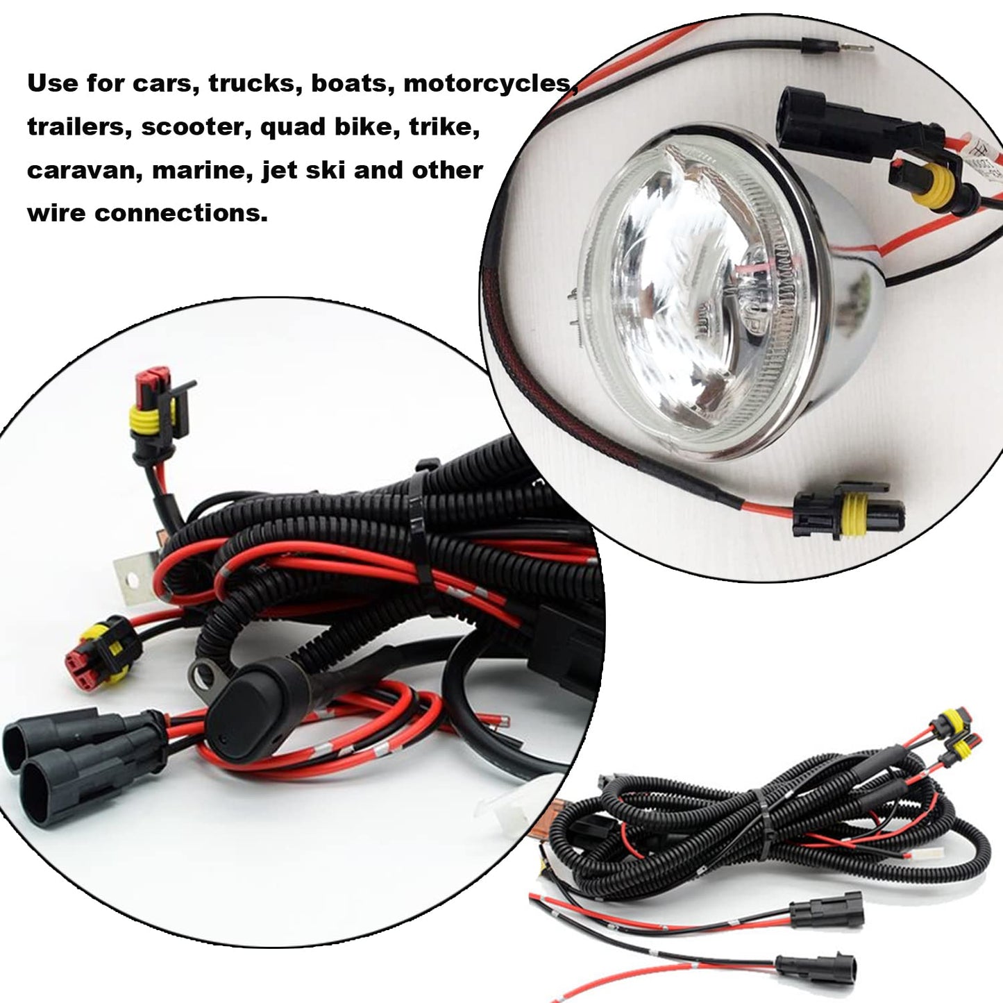 Twippo 20 Kits 2 Pin Connector Automotive Electrical Connectors 2 Wire Connectors Waterproof Connector Disconnect and Connect 22-16 AWG
