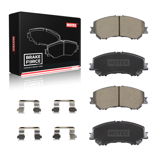 MOTEX Rear Brake Pads BFC1284 Compatible with 2007-2012 Kia Sedona 2014 Sedona 2011-2013 Sorento, 2010-2016 Hyundai Santa Fe 2013-2016 Santa Fe Sport 2009-2010 Genesis